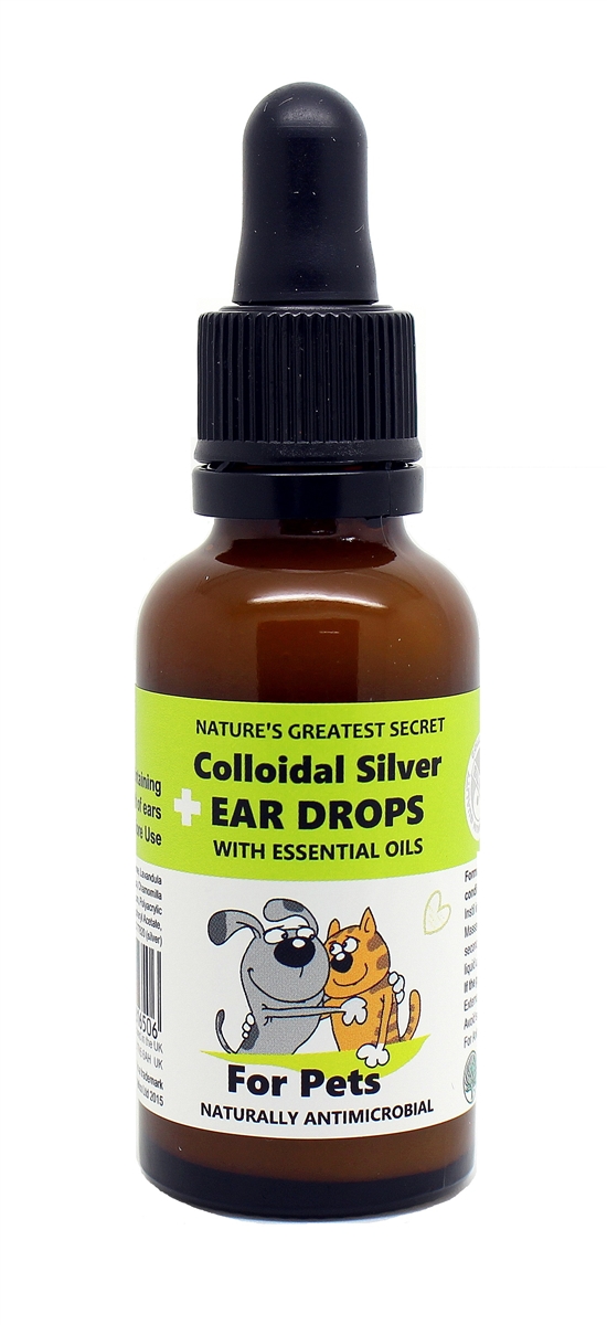 Colloidal Silver Ear Drops 30ml Paws Naturally