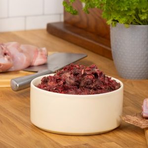 The Dogs Butcher - Wild Gutted Rabbit Minced In Fur 1kg