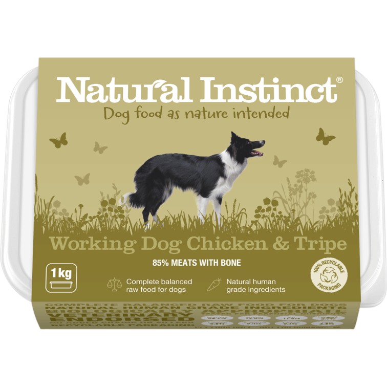 Natural Instinct - Working Dog Chicken & Tripe 1kg